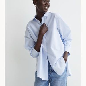 H and M cotton button down